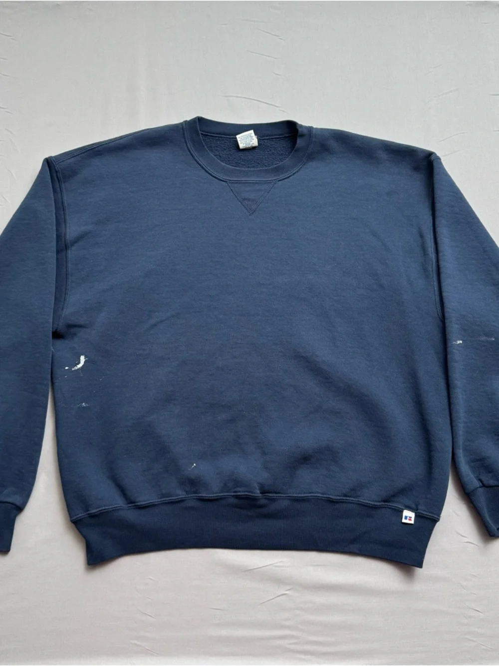 Russell Athletic Vintage Navy‎ Blue XL Sweatshirt Long Sleeve Cotton